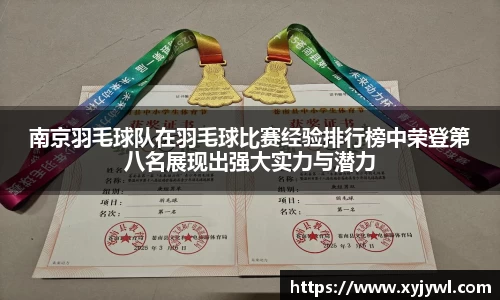 南京羽毛球队在羽毛球比赛经验排行榜中荣登第八名展现出强大实力与潜力